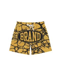 Pantalones cortos estampados con diseño de logotipo de sublimación lisa de alta calidad 100% para hombres, ropa deportiva informal personalizada, pantalones cortos de malla de poliéster - Product Image 3