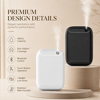 Diffuseur d'arômes intelligent 2026 sans eau, sur pied ou mural, 400 ml, avec écran LCD, atomiseur sans fil pour la maison et le bureau
