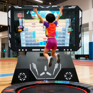 Parc de trampolines avec jeux interactifs, solution sportive de trampolines à détection de mouvement pour les gymnases et les centres d'amusement pour enfants - Product Image 2