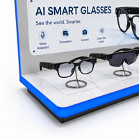 Support d'affichage personnalisé en acrylique pour lunettes, présentoir de comptoir pour lunettes intelligentes et lunettes de soleil