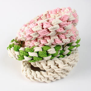 Jouet à tirer en corde de coton avec doubles anneaux pour chiens, favorise la mastication équilibrée et des séances de tirage contrôlées, fabriqué au Vietnam - Product Image 3