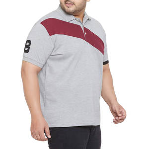 100% เสื้อโปโลผู้ชายไซส์ใหญ่พิเศษระบายอากาศได้ดีแห้งเร็วดีไซน์แบบลำลองทำจากโรงงาน - Product Image 4