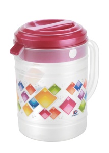 High Quality 1300ml <b>Jug</b> Glass Water Pitcher <b>with</b> <b>Plastic</b> <b>Lid</b> Hot Sale Drinkware Export From India Quality and Cheap - Product Image 2