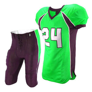 Maillots de football entièrement personnalisés et pantalon assorti uniforme américain pour adultes/club de jeunes 100% uniforme de football américain en polyester - Product Image 3