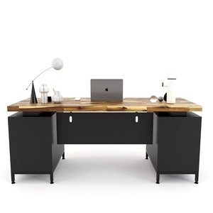 Escritorio Ejecutivo Contemporáneo 180x70cm Madera de Acacia Gabinete Integrado Muebles de Oficina de Lujo BGD68060 - Product Image 3