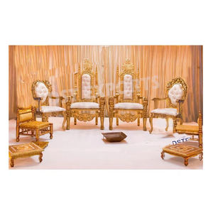 Royal Indian Wedding Mandap Silla Indian Wedding Hand Craved Chairs Set Gujrati Wedding Mandap Chairs Australia - Product Image 1