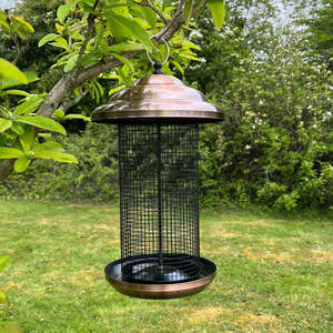 Alimentador de pájaros de metal ecológico con energía solar resistente a la intemperie con LUMINOVA para uso en granja y cocina de verano/otoño - Product Image 6