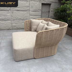 Chaises longues modernes <span class=keywords><strong>en</strong></span> aluminium, lit de repos <span class=keywords><strong>en</strong></span> métal pour patio, chaise longue <span class=keywords><strong>en</strong></span> corde, mobilier d'extérieur, lit de soleil pour piscine - Product Image 4