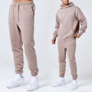 Ensemble unisexe hiver deux pièces : pantalon de survêtement et sweat à capuche 100 % coton, écologique, respirant, décontracté, taille mi-haute, style streetwear hip-hop - Product Image 5