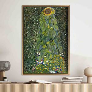 Gustav Klimt Sunflower <b>Canvas</b> Print - Large, Vibrant <b>Canvas</b> Gift,Gold <b>Framed</b> - Product Image 1