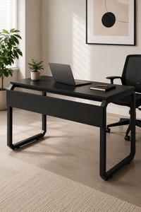 Table de travail, bureau pour ordinateur portable, table d'ordinateur, table de bureau moderne, table d'étude pour chambre à coucher, bureau d'ordinateur contemporain, bureau d'ordinateur pour le bureau - Product Image 3