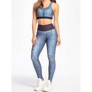 ชุดโยคะผู้หญิง Low Moq ดีไซน์โดดเด่น แฟชั่นกีฬา เอวยางยืด ออกกำลังกายได้ ออกแบบตามสั่ง ชุดโยคะสำหรับผู้หญิงที่เป็นที่ต้องการสูง - Product Image 2