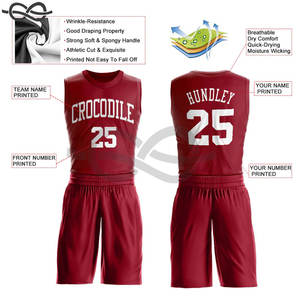 Maillot de basket-ball à sublimation personnalisé de qualité supérieure maillot de basket-ball de l'équipe à séchage rapide jeunesse bsci, vente en gros, vêtements de sport - Product Image 6