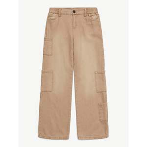 Pantalones Cargo Casuales de Corte Holgado para Mujer con Pierna Recta y Bolsillos Prácticos para Uso Diario - Product Image 1