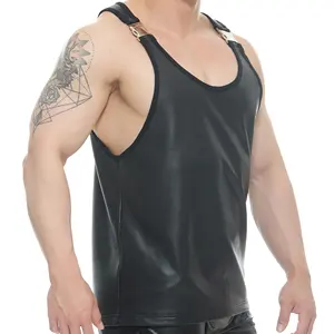 เสื้อกล้ามหนังแกะสำหรับผู้ชายดีไซน์สวย - Product Image 1