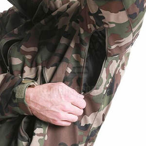 เสื้อแจ็คเก็ตยุทธวิธีคุณภาพสูงขายดีสำหรับผู้ชาย สีและขนาดที่ปรับแต่งได้ ผ้าฝ้าย/โพลีเอสเตอร์ บริการโลโก้แบบกำหนดเอง OEM/ODM - Product Image 3