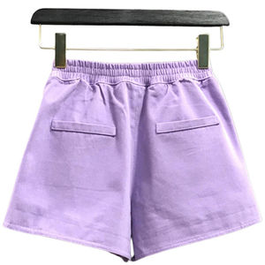 Ropa de calle transpirable Pantalones cortos de color caramelo sólido Pantalones cortos de mezclilla para mujer Pantalones cortos deportivos de algodón 100% de secado rápido - Product Image 2