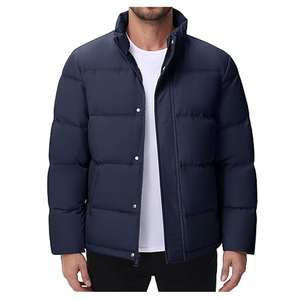 แจ็กเก็ตขนเป็ดสำหรับผู้ชาย, เสื้อแจ็คเก็ตขนเป็ดให้ความอบอุ่นมีซิปเสื้อโค้ทฤดูหนาว - Product Image 5