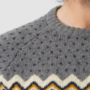 Suéter Personalizado de Punto para Hombre, Cuello Redondo, Estilo Vintage, para Invierno, Mezcla de Poliéster y Algodón, Diseño Liso - Product Image 6