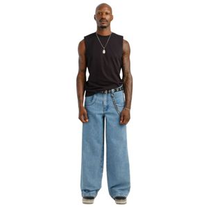 Crown Cannon Jeans à jambes larges Lavage antique 26 ouverture inférieure avec broderie du logo de la couronne et rivets personnalisés - Product Image 1