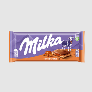 มิลก้า ทอฟฟี่ ครีม ช็อกโกแลตบาร์ 100 กรัม - ขนมหวานแสนอร่อย - Product Image 5
