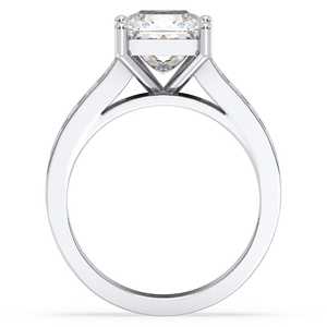 Anillo de compromiso de diamante de moissanita VVS de corte princesa de alta calidad, joyería clásica de moda para fiesta de boda o aniversario - Product Image 2