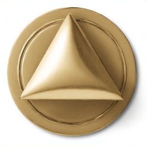 Bouton Triangle ZincVibe pour tiroirs et armoires commode placard porte bouton tiroir poignée pour Villa hôtel meubles appartement - Product Image 1