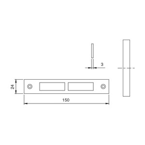 Iseo Art. 038.080 Contropiastra X Art. 981-983 - Product Image 1