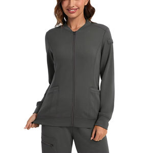 Vêtements de travail infirmiers de haute qualité à la mode en gros, blouses médicales à manches longues extensibles, uniformes, vestes pour femmes - Product Image 2