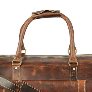 Bolsa de lona de cuero de color personalizado superventas al aire libre mejor precio al por mayor bolsa de lona de cuero con logotipo personalizado para hombres OEM - Product Image 2