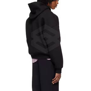 Conjunto de chándal con capucha transpirable para correr con etiqueta privada personalizable para hombre con logotipo personalizado de temporada de invierno de patrón sólido - Product Image 6