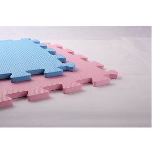 Nhà cung cấp bán buôn/OEM thảm chơi ghép hình bằng chất liệu EVA thân thiện với môi trường dành cho thể thao/trẻ em, họa tiết chéo - bộ 2 màu pastel - Product Image 3