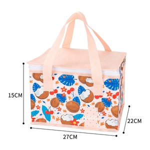 Environmentally friendly fashion RPET heat-resistant food storage and <b>cooling</b> <b>bag</b>, with a zipper, customizable - Product Image 6