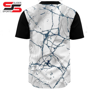 Logo personnalisé Polyester Hommes Sublimation Top Qualité Recadrée Brodé Lettre Flanelle 100% Polyester Vintage Baseball Jersey - Product Image 2