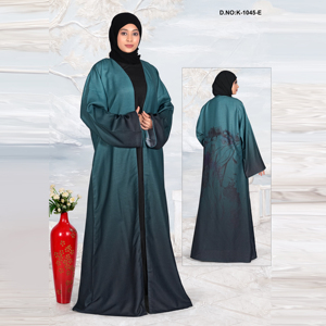 Chaqueta Abaya Larga de Lino con Estampado Digital para Mujer, Estilo Informal, Transpirable y Ligera, Ideal para Fiestas Nocturnas - Product Image 5