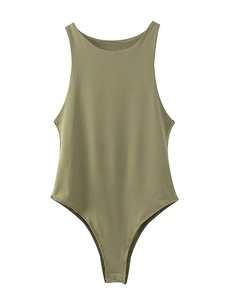 Bodys une pièce au design personnalisé Maillot de bain une pièce en coton biologique respirant Maillot de bain d'été de qualité supérieure pour femmes Vente en gros - Product Image 2
