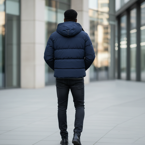 Chaqueta Bomber Ligera de Lona para Exteriores, Impermeable, Cortavientos, Cálida, de Corte Holgado, para Invierno, con Logotipo Personalizado para Hombre - Product Image 2