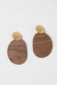 Pendientes de aro de madera cuadrados de estilo Vintage, artesanías naturales, joyería de moda religiosa para mujeres, regalos de compromiso para fiestas - Product Image 4