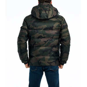 OEM Custom Logo Men's High Street Style Bubble Jacket Breathable Down Winter <b>Coat</b> with Canvas Keeps Warm in Pakistan - Product Image 6