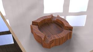 Cendrier en bois gravé Cendrier en bois d'acacia Porte-cigare et cendrier à fumer pour voiture facile à manipuler - Product Image 6