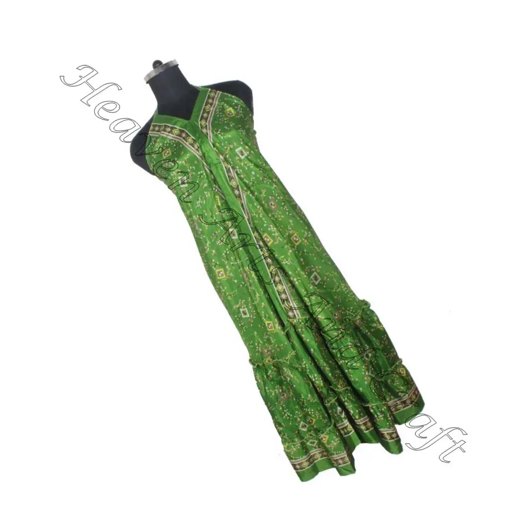 Hit In Western Market women's Wear 2023 Vintage Sari Silk Dress Ladies elegante Dinner Gown abiti da sera senza maniche abito da donna