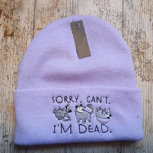 Bonnet en tricot classique brodé pour les activités de plein air et les tenues décontractées quotidiennes – Bonnet brodé unisexe tendance - Product Image 4