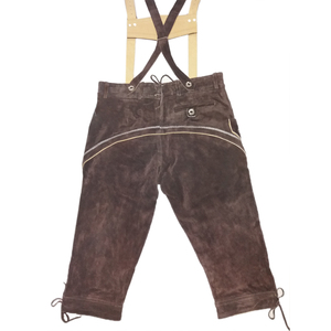 Estilo de ciervo para hombre tradicional Oktoberfest alemán bávaro pantalones cintura alta Kniebundhosen tela de invierno para hombres - Product Image 2