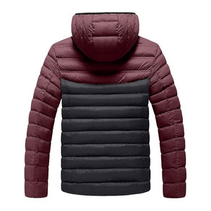 Men <b>Winter</b> <b>Waterproof</b> Puffer <b>Jackets</b> with Stand Collar and Front Logo High Street Style Regular Length Sleeves - Product Image 2