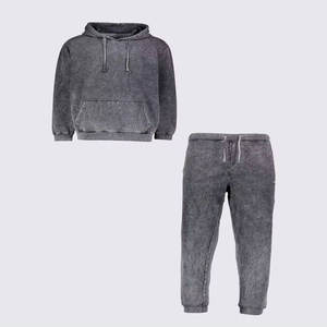 ชุดวอร์มซักแล้วมีกระเป๋าขนาดใหญ่เปิดไหล่กางเกงแบบไม่เครียด - Product Image 6