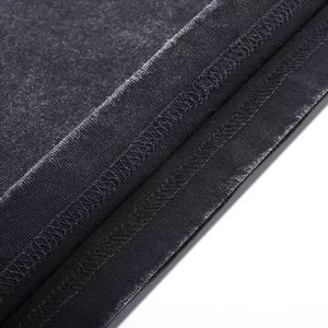 Logo personnalisé Vintage 250 GSM coton lourd lavé à l'acide T-Shirt séchage rapide respirant surdimensionné coupe décontractée Street Wear solide - Product Image 3