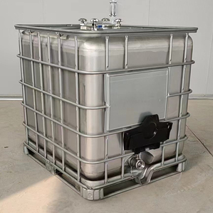 Liquid IBC tank Stainless Steel Square Tank 400L 800L1000L UN 31AY TOTE <b>STORAGE</b> - Product Image 5