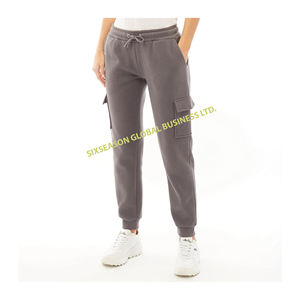 Nueva llegada de alta calidad orientada a la exportación personalizado Casual Hip Hop estilo Logo algodón señoras Cargo Joggers pantalones de Bangladesh - Product Image 6