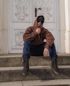 เสื้อฮู้ดโพลีเอสเตอร์280 GSM เสื้อสเวตเตอร์พรีเมียมผ้านุ่มสบายออกแบบได้ตามต้องการ - Product Image 6