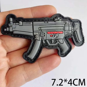 OEM Factory Price Customized 3D Soft Rubber Patches Heart Alphabet Waterproof PVC Material Heat Transfer Logo for Clothing - Product Image 2